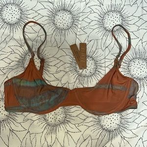 Skims JELLY SHEER UNDERWIRE SCOOP BRA | TIE DYE PRINT